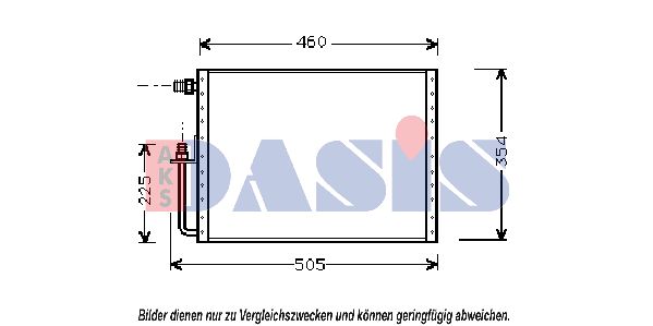 AKS DASIS Конденсатор, кондиционер 546140N